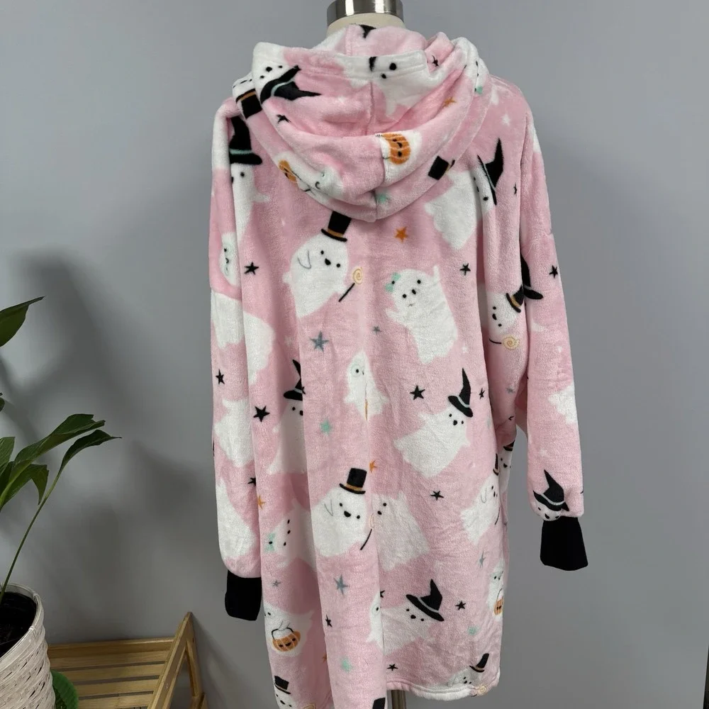 NWT Cupcakes & Cashmere Halloween Oversized O/S Hoodie w/ Slippers Lounge Set